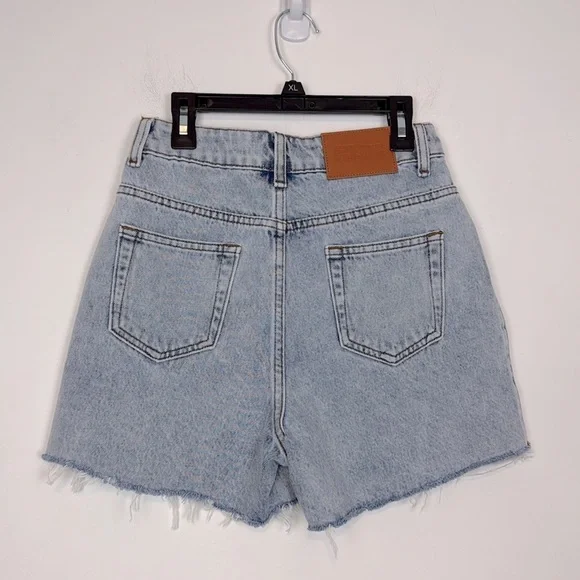 Princess Polly Laurena Denim Shorts. High Rise. Light Wash. Size 2. NWT. - Picture 8 of 14